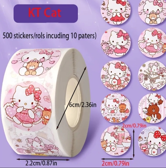 Hello Kitty Sticker Roll (500pcs) - Picture 2 of 3